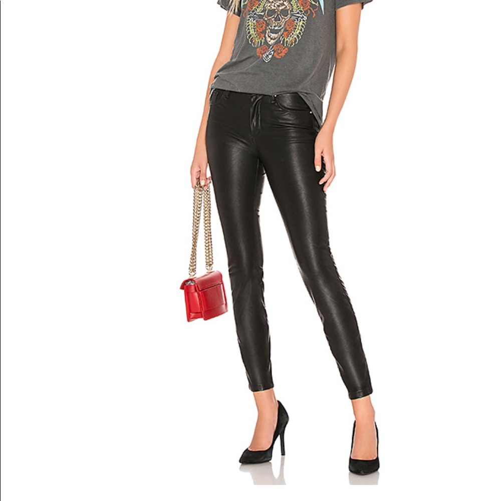 Leather look skinnies